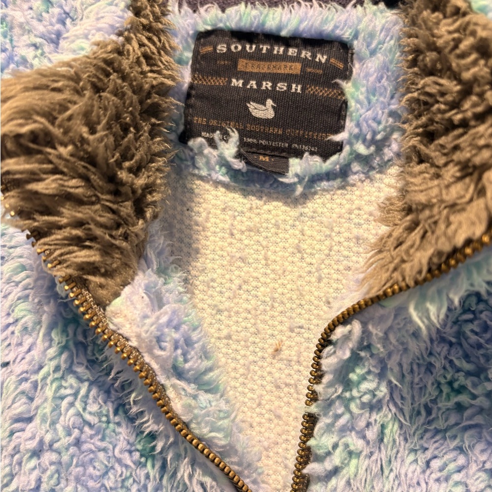 Southern Marsh Blue and Gray Fleece Vest